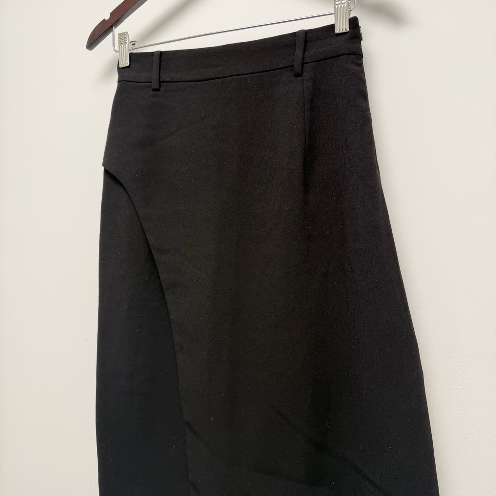 Sandro Faux Wrap Black Pencil Skirt Size 1 US Small - Picture 4 of 10